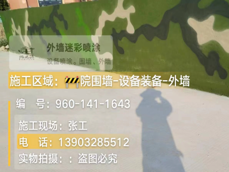 桂林 迷彩漆喷涂价格（按平方米计费）